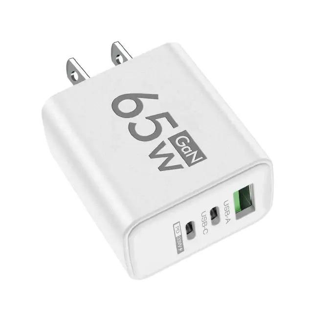65W GaN USB Fast Charger for iPhone 14, 15 Pro, Xiaomi, Samsung, and more - MaJuah