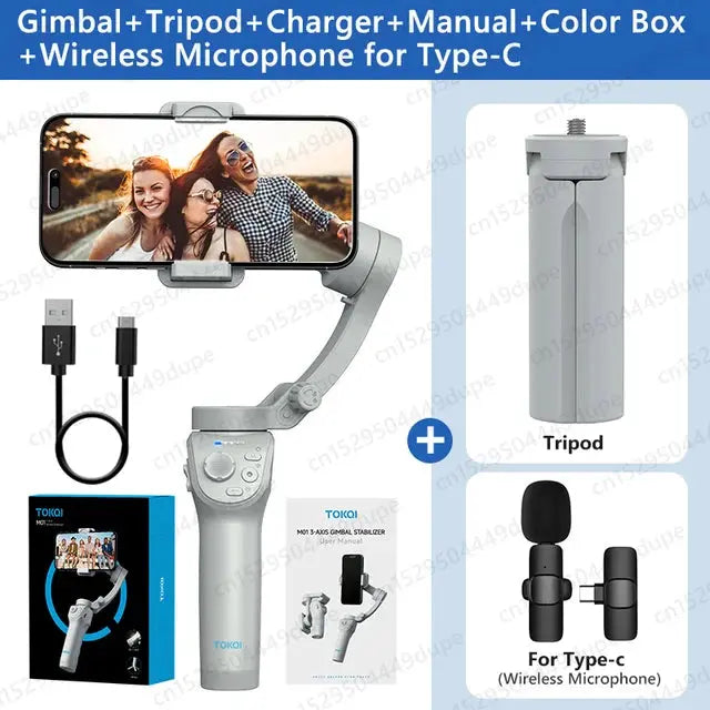 StabiTripod Pro: M01 3-Axis Gimbal Stabilizer - MaJuah
