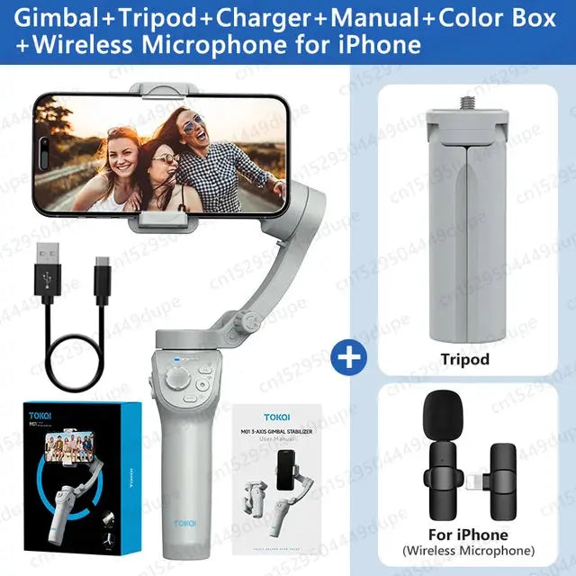 StabiTripod Pro: M01 3-Axis Gimbal Stabilizer - MaJuah